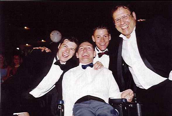Me and Dave Seal with organisers of The Wild West Theme Night at the Summer Ball 2000